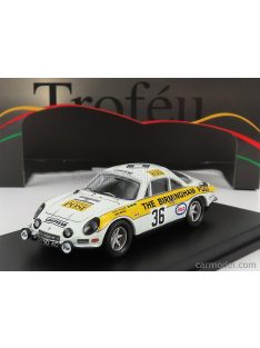   Trofeu - Renault Alpine A110 N 36 Rally Rac Lombard 1971 N.Hollier - M.Broad White Yellow