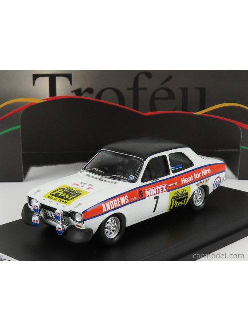 Trofeu - Ford England Escort Mk1 Rs2000 (Night Version) N 7 Rally Mintex 1975 R.Brookes - J.Brown White Black Orange