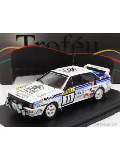   Trofeu - Audi Quattro (Night Version) N 11 Rally 1000 Lakes 1985 L.Lampi - P.Kuukkala White Light Blue