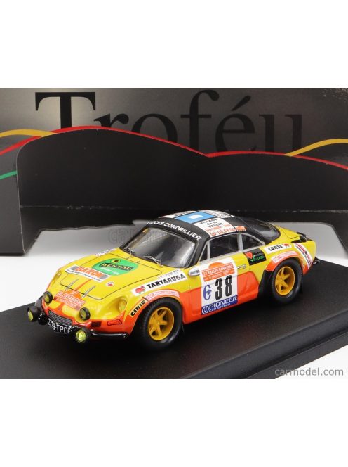 Trofeu - Renault Alpine A110 N 38 Rally Sanremo 1981 C.Rey - Struyf Yellow Black Orange