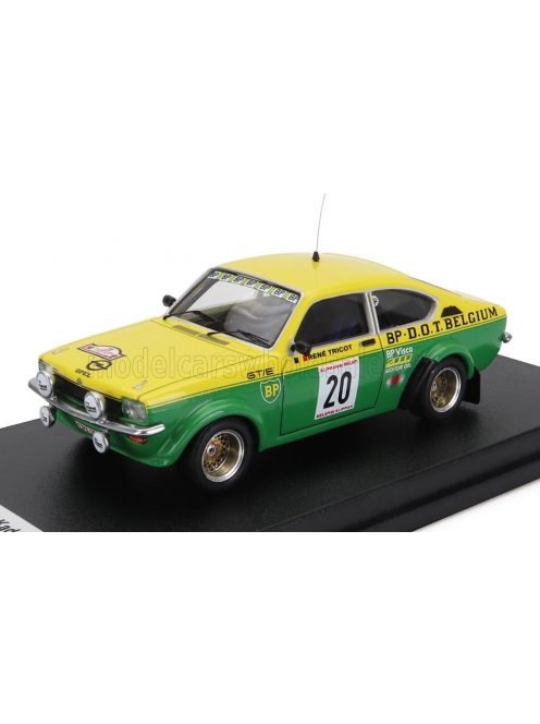 Trofeu - OPEL KADETT GT/E (night version) N 20 RALLY YPRES 1977 R.TRICOT - E.SYMENS YELLOW GREEN