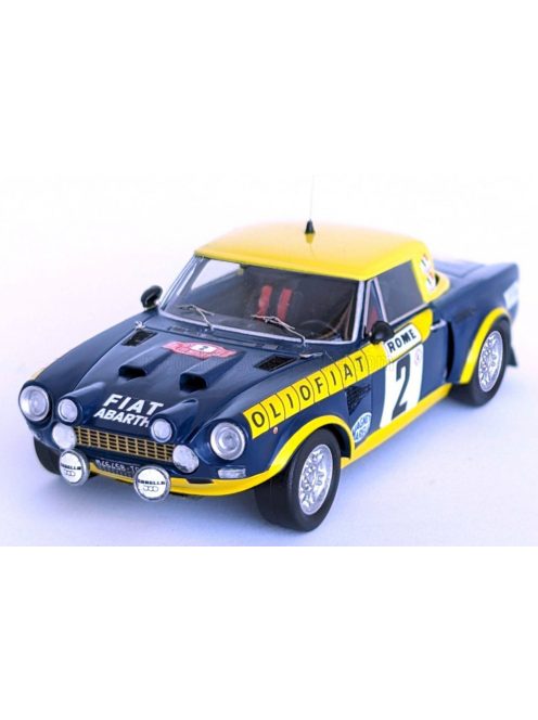 Trofeu - FIAT 124 ABARTH (night version) N 2 RALLY MONTECARLO 1976 MAURIZIO VERINI - FRANCESCO ROSSETTI BLUE YELLOW