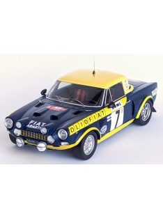   Trofeu - FIAT 124 ABARTH (night version) N 7 RALLY MONTECARLO 1976 MARKKU ALEN - ILKKA KIVIMAKI BLUE YELLOW