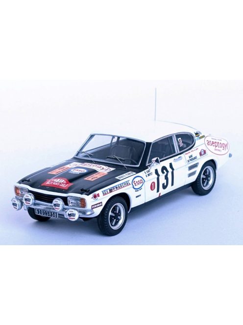 Trofeu - FORD ENGLAND CAPRI 2300 (night version) N 131 RALLY MONTECARLO 1971 BRUNO SABY - BERNARD MOYET WHITE BLACK