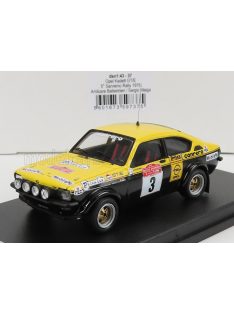   Trofeu - OPEL KADETT GT/E COUPE (night version) N 3 RALLY SANREMO 1976 A.BALLESTRIERI - S.MAIGA YELLOW BLACK