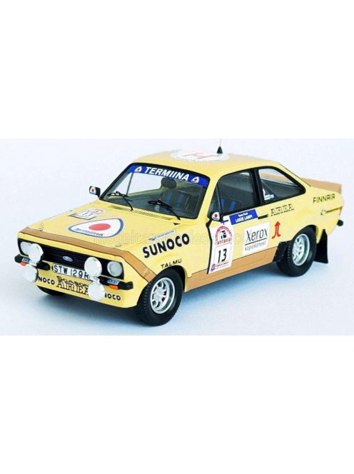 Trofeu - FORD ENGLAND ESCORT MKII (night version) N 13 5th RALLY 1000 LAKES 1980 LASSE LAMPI - PENTTI KUUKKALA YELLOW