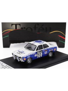   Trofeu - FORD ENGLAND ESCORT MKI RS 1600 (night version) N 20 RAC RALLY 1973 ANDREW COWAN - JOHNSTONE SYER WHITE BLUE