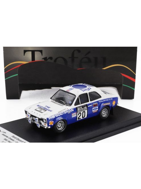 Trofeu - FORD ENGLAND ESCORT MKI RS 1600 (night version) N 20 RAC RALLY 1973 ANDREW COWAN - JOHNSTONE SYER WHITE BLUE