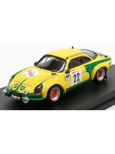   Trofeu - RENAULT A110 ALPINE N 22 RALLY YPRES 1976 F.ROOTHAERT - E.NIJS YELLOW GREEN