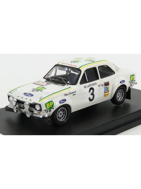 Trofeu - FORD ENGLAND ESCORT MKI N 3 WINNER RALLY YPRES 1972 G.STAEPELAERE - A.AERTS WHITE