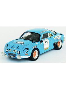   Trofeu - RENAULT  ALPINE A110 N 17 7th RALLY YPRES 1977 MAURICE NUSBAUMER - ANNIE GOURDAIN LIGHT BLUE