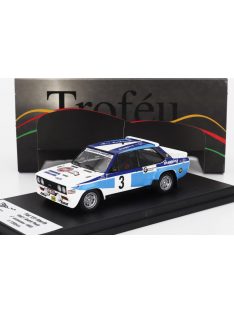   Trofeu - FIAT 131 ABARTH WINNER RALLY CIRCUIT DES ARDENNES 1980 DIDI - ANDRE PAULY WHITE BLUE