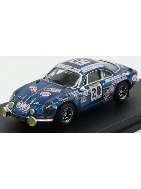 Trofeu - RENAULT ALPINE A110 N 20 RALLY TOUR DE CORSE 1975 M.MOUTON - F.CONCONI BLUE MET