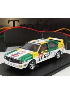   Trofeu - AUDI QUATTRO N 11 RALLY 1000 PISTES 1983 J.PANCIATICI - A.TABET WHITE GREEN YELLOW