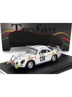   Trofeu - RENAULT ALPINE A110 N 136 RALLY MONTECARLO 1970 L.ELFS - P.LORANG WHITE