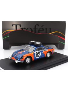   Trofeu - RENAULT A110 ALPINE (night version) N 82 RALLY MONTECARLO 1973 UMBERTO DE BONIS - MARIA T.PELOSSA BLUE ORANGE