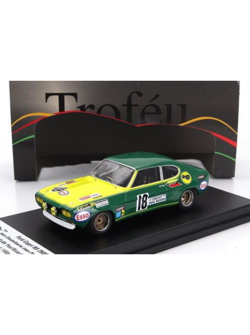 Trofeu - FORD ENGLAND CAPRI RS 2600 N 18 2x6h PAUL RICARD 1971 JEAN CLAUDE GUERIE - JEAN PIERRE ROUGET GREEN YELLOW