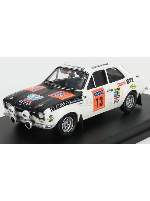 Trofeu - FORD ENGLAND ESCORT MKI (night version) N 13 WINNER RALLY 1000 LAKES 1970 H.MIKKOLA - G.PALM WHITE MATT BLACK