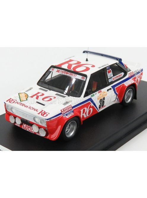 Trofeu - FIAT 131 ABARTH N 36 RALLY SANREMO 1982 G.NOBERASCO - D.CIANCI WHITE RED