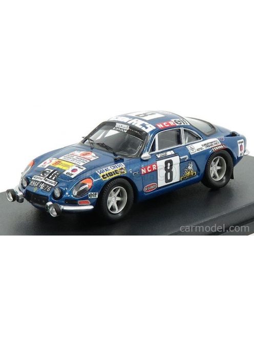 Trofeu - Renault Alpine A110 N 8 Rally Du Maroc 1974 Tahitien - G.De Warren Blue Met