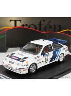   Trofeu - Ford England Sierra Rs Cosworth N 19 Rally New Zealand 1989 C.Mcrae - D.Ringer White Blue