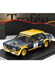   Trofeu - FIAT 131 ABARTH OLIO FIAT N 1 WINNER RALLY NEW ZEALAND (AFTER FRONT DAMAGE) 1977 F.BACCHELLI - F.ROSSETTI YELLOW BLUE