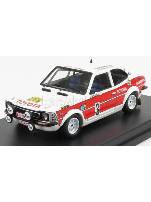 Trofeu - TOYOTA COROLLA N 3 RALLY SWEDEN 1971 H.MIKKOLA - A.HERTZ WHITE RED