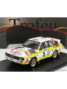   Trofeu - Audi Quattro Sport N 5 Rally Sweden 1985 W.Rohrl - C.Geistdorfer White Yellow Brown