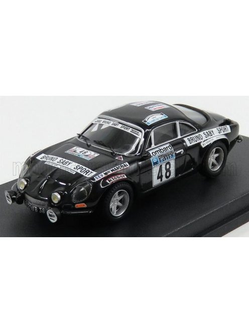 Trofeu - RENAULT A110 ALPINE COUPE N 48 RALLY RAC 1978 B.SABY - M.GUEGAN BLACK