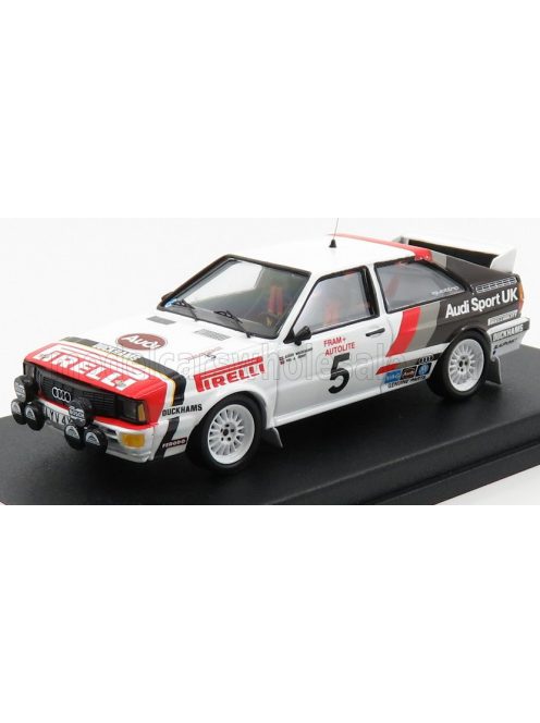 Trofeu - AUDI QUATTRO N 5 WINNER RALLY WELSH 1982 B.WALDEGAARD - P.SHORT WHITE RED