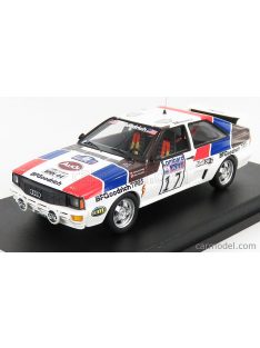   Trofeu - Audi Quattro N 17 Rally Rac 1984 J.Buffum - N.Wilson White Red Blue