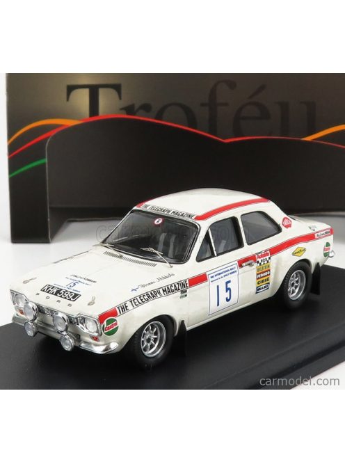 Trofeu - Ford England Escort Mki N 15 Rally Rac Lombard 1970 H.Mikkola - G.Palm White Red