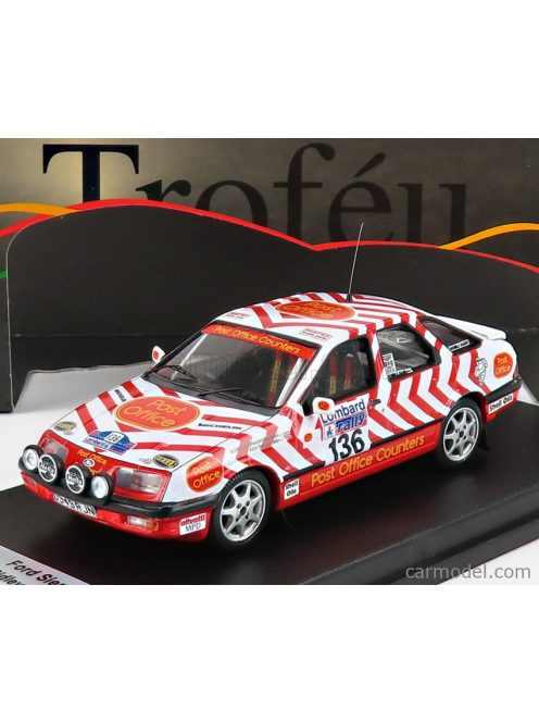 Trofeu - Ford England Sierra Xr4X4 (Night Version) N 136 Rally Rac Lombard 1987 K.Ridley - G.Bradford White Red