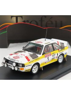   Trofeu - AUDI QUATTRO SPORT (night version) N 1 WINNER RALLY ULSTER 1984 W.ROHRL - C.GEISTDORFER WHITE YELLOW BROWN