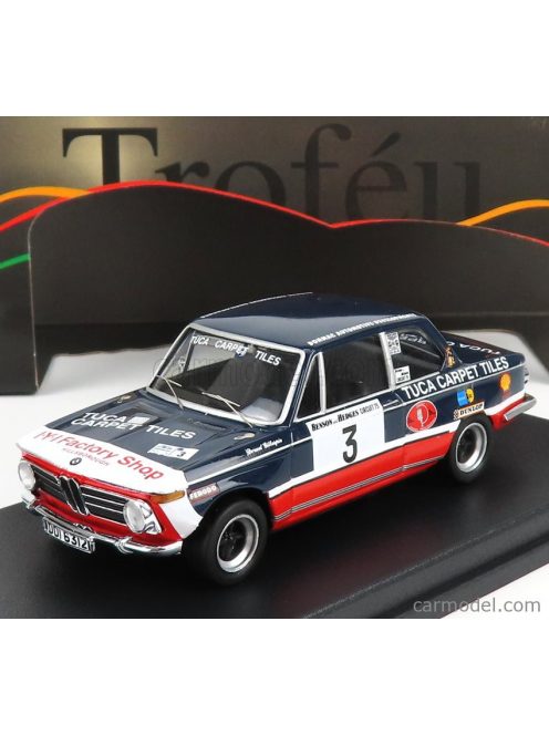 Trofeu - Bmw 2002Ti N 3 Circuit Of Ireland 1975 B.Nelson - D.Gillesple Blue White Red