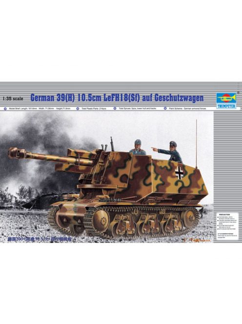 Trumpeter - Pzkpfw 39(H) 10,5 Cm Lefh18 (Sff) Auf Geschützwagen