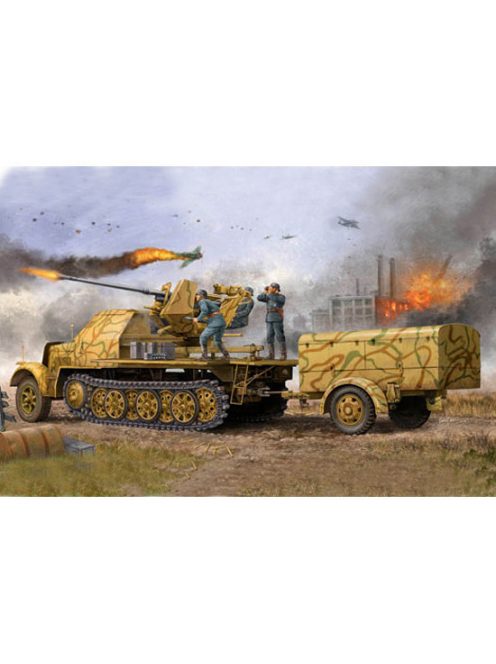 Trumpeter - German 3,7Cm Flak 37 Auf Selbstfahrlafette Sd.Kfz. 7/2 Late Version