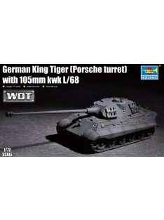   Trumpeter - German King Tiger (Porsche turret) with 105mm kWh L/68