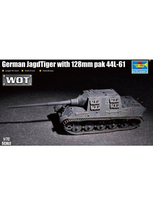 Trumpeter - German JagdTiger with 128mm pal 44L-61