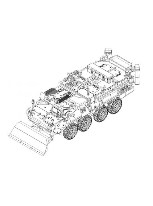 Trumpeter - [M1132 Stryker Engineer Squad Vehicle w/LWMR-Mine Roller/SOB]