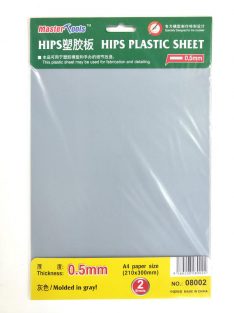   Trumpeter - 0.5mm HIPS PLASTIC SHEET A4 SIZE (210mm*300mm*2PCS)