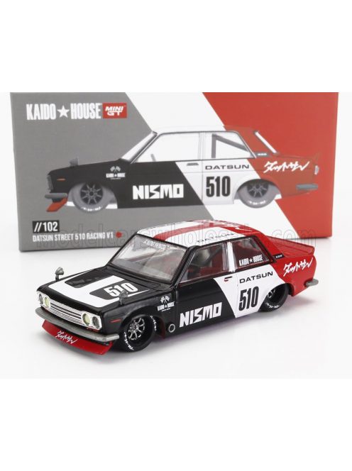 TrueScale - DATSUN 510 KAIDO HOUSE N 510 RACING V1 1972 BLACK RED WHITE