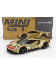   TrueScale - FORD USA GT HERITAGE EDITION N 5 HOLMAN MOODY 2022 GOLD RED