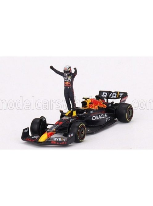 TrueScale - RED BULL F1  RB18 TEAM ORACLE RED BULL RACING N 11 WINNER MONACO GP 2022 SERGIO PEREZ MATT BLUE YELLOW RED