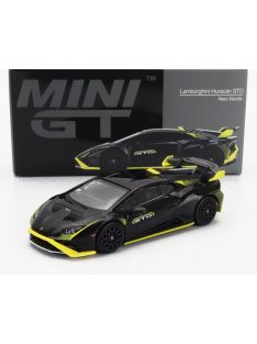   TrueScale - LAMBORGHINI HURACAN STO LP640-2 LHD 2021 BLACK YELLOW