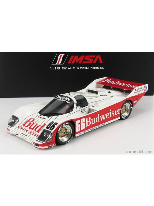 Truescale - Porsche 962 2.8L Turbo N 86 Team Bud Bayside Disposal Racing Winner 12H Sebring 1987 J.Mass - B.Rahal White Red