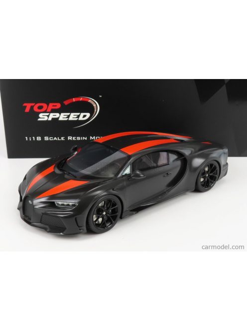 Truescale - Bugatti Chiron Super Sport 300+ 1600Cv 2022 - World Speed Record 304.773 Mph - 490.484 Km/H Black Red