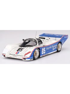   TrueScale - PORSCHE 962 2.8L TURBO N 85 TEAM BUD BAYSIDE DISPOSAL RACING WINNER IMSA 300km LAGUNA SECA 1987 KLAUS LUDWIG WHITE BLUE