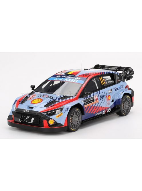 TrueScale - HYUNDAI i20 N RALLY1 TEAM SHELL MOBIS WRT N 11 WINNER RALLY MONTECARLO 2024 THIERRY NEUVILLE - MARTIJN WYDAEGHE 2 TONE BLUE RED