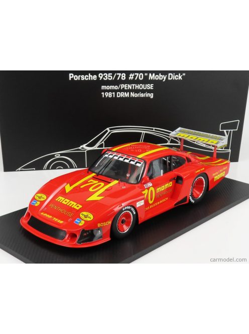 Truescale - Porsche 935/78 Momo Moby Dick N 70 Drm Norisring 1981 G.Moretti Red Yellow